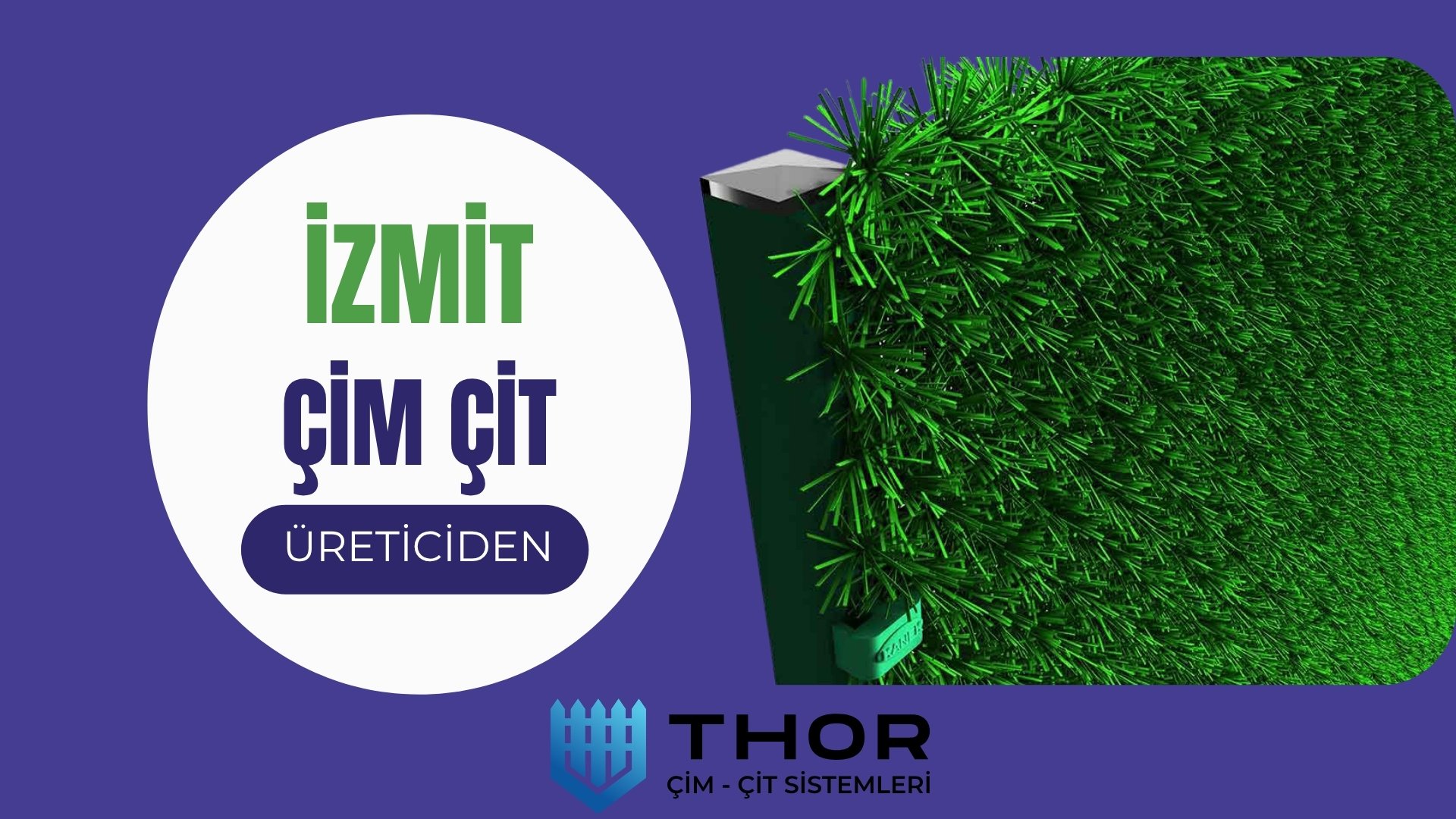 İzmit İçin Çim Çit Tedariki ve Montajı