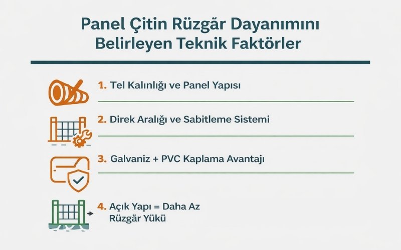 Panel Çitin Rüzgâr Dayanımını Belirleyen Teknik Faktörler